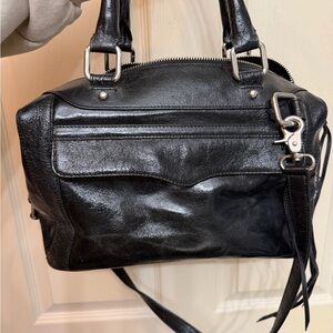 Rebecca Minkoff Shiny Black Satchel